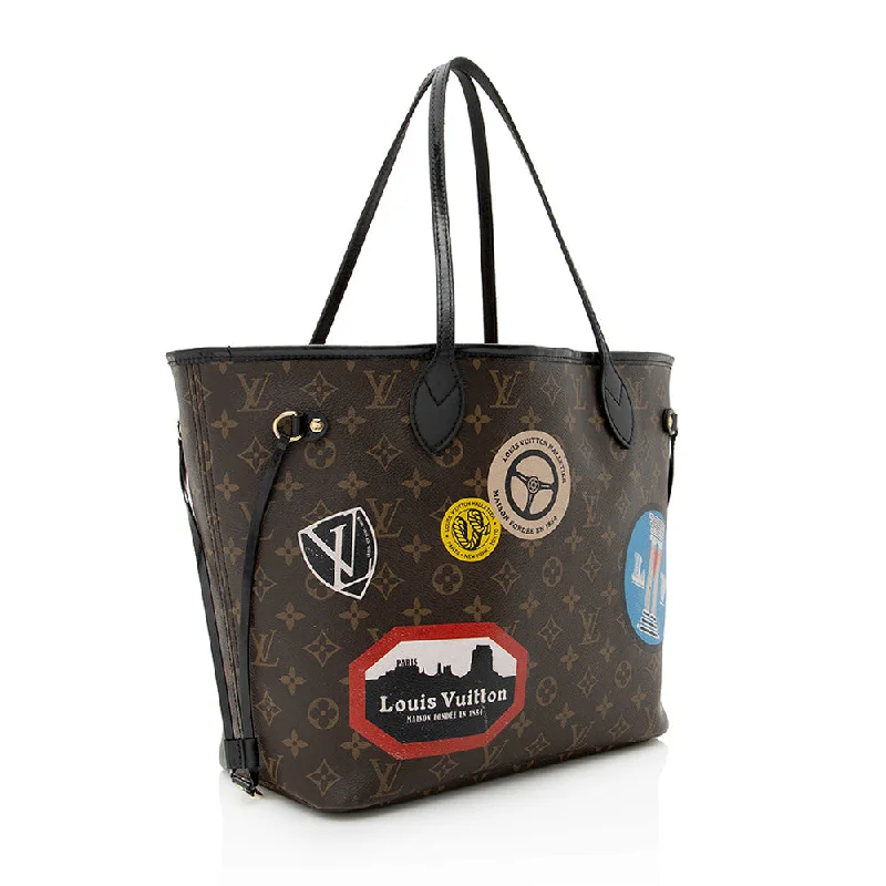 Louis Vuitton Monogram Canvas World Tour Neverfull MM Tote (21977)