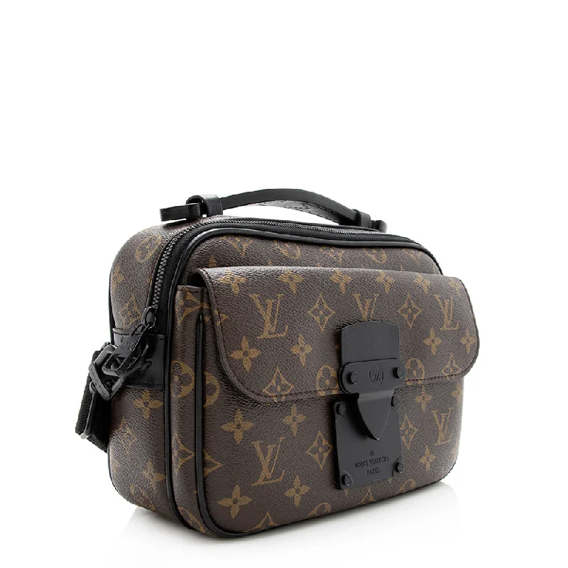 Louis Vuitton Monogram Canvas S Lock Messenger Bag (20669)