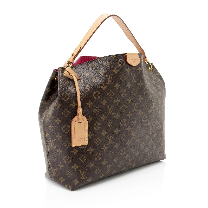 Louis Vuitton Monogram Canvas Graceful MM Hobo (9a1WVz)