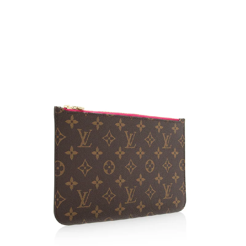 Louis Vuitton Monogram Canvas Neverfull MM Pochette (20620)