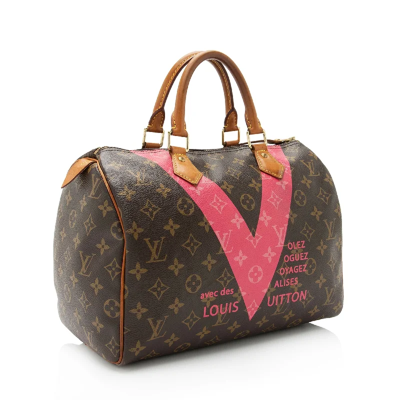 Louis Vuitton Monogram Canvas V Speedy 30 Satchel - FINAL SALE (ETgDwY)