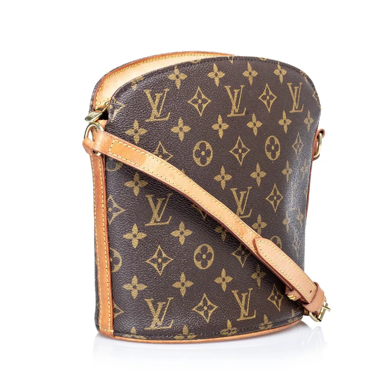 Louis Vuitton Monogram Canvas Drouot Shoulder Bag (28322)