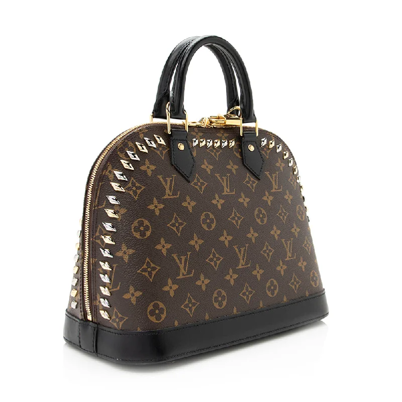 Louis Vuitton Monogram Canvas Metal Stones Alma PM Satchel (20970)