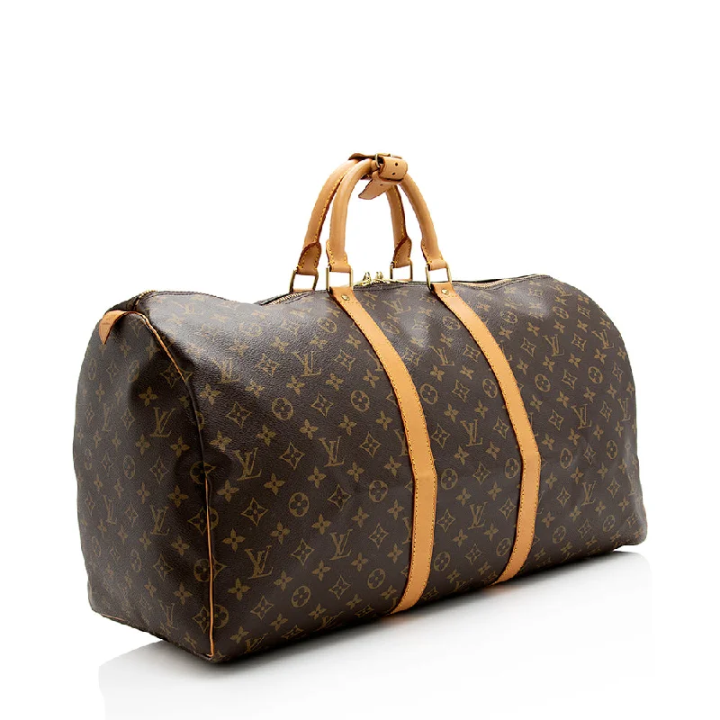 Louis Vuitton Monogram Canvas Keepall 55 Duffel Bag (21141)