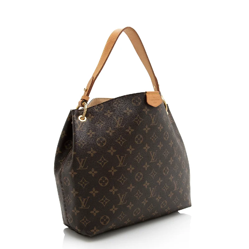 Louis Vuitton Monogram Canvas Graceful PM Hobo (22739)