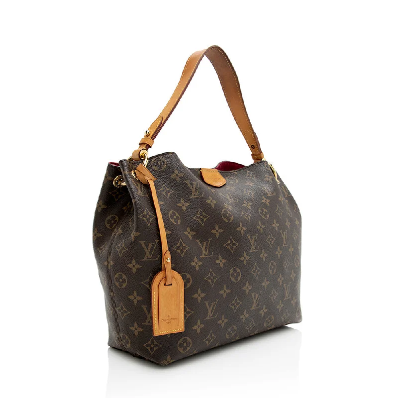 Louis Vuitton Monogram Canvas Graceful PM Hobo (20956)