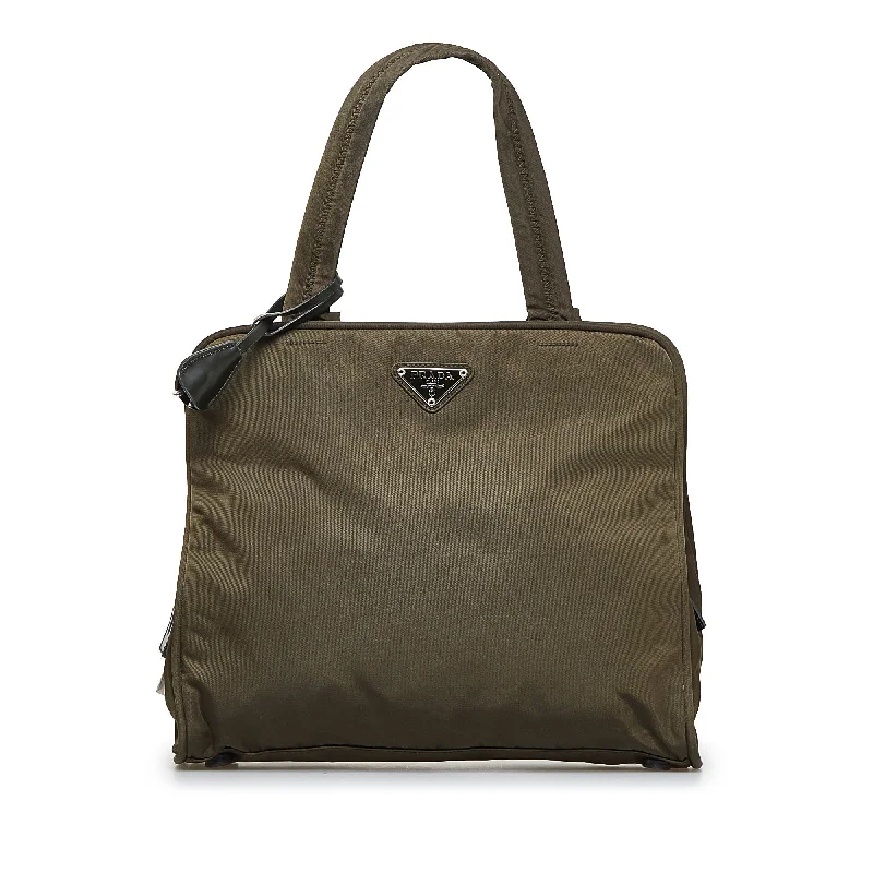 Prada Tessuto HandBag Green Nylon