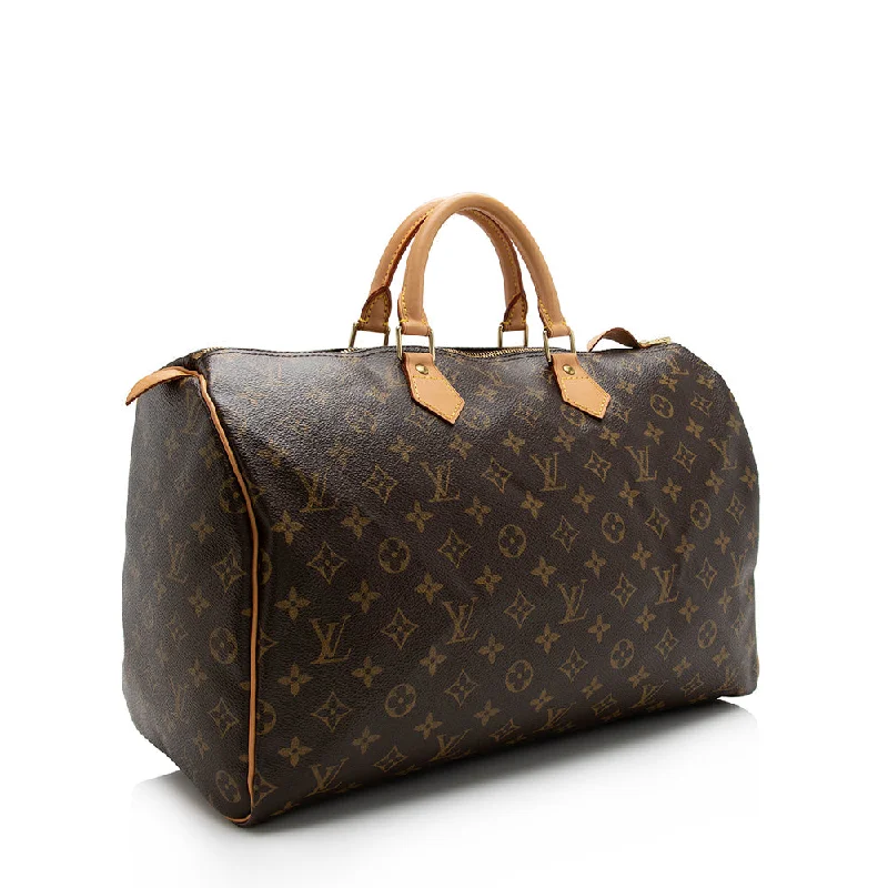 Louis Vuitton Monogram Canvas Speedy 40 Satchel (17019)