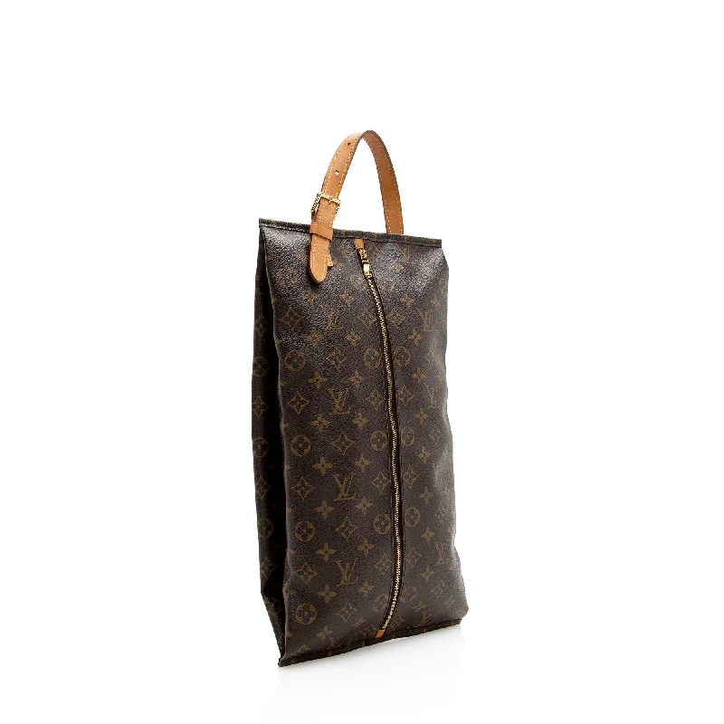 Louis Vuitton Monogram Canvas Shoe Pouch (22860)