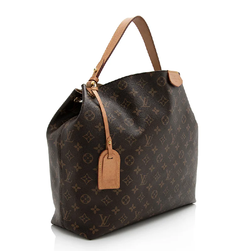 Louis Vuitton Monogram Canvas Graceful MM Hobo (22026)