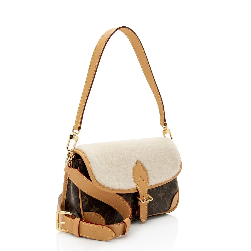 Louis Vuitton Monogram Canvas Shearling Cozygram Diane Satchel (zHKCJF)