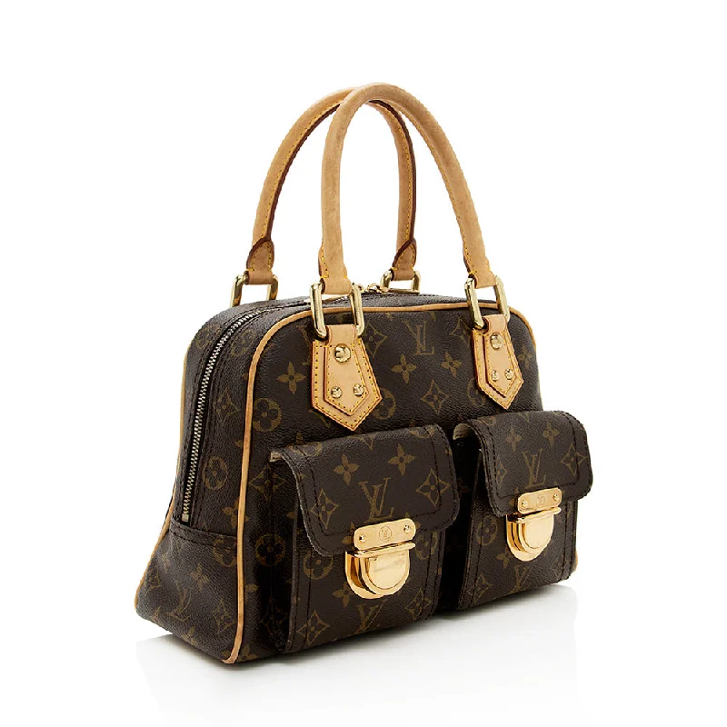 Louis Vuitton Monogram Canvas Manhattan PM Satchel (18932)