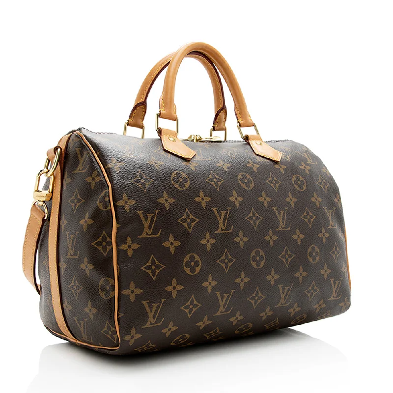 Louis Vuitton Monogram Canvas Speedy Bandouliere 30 Satchel (21089)