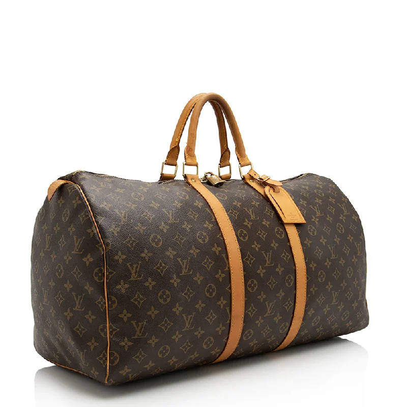 Louis Vuitton Monogram Canvas Keepall 55 Duffle Bag (22928)