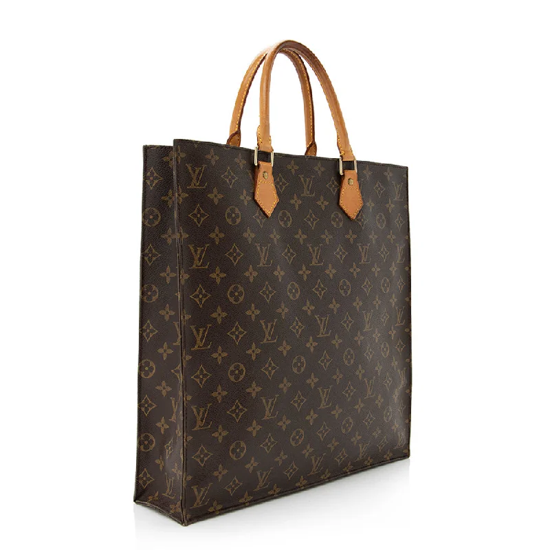 Louis Vuitton Monogram Canvas Sac Plat Tote (21227)