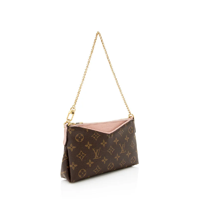 Louis Vuitton Monogram Canvas Pallas Clutch (21789)