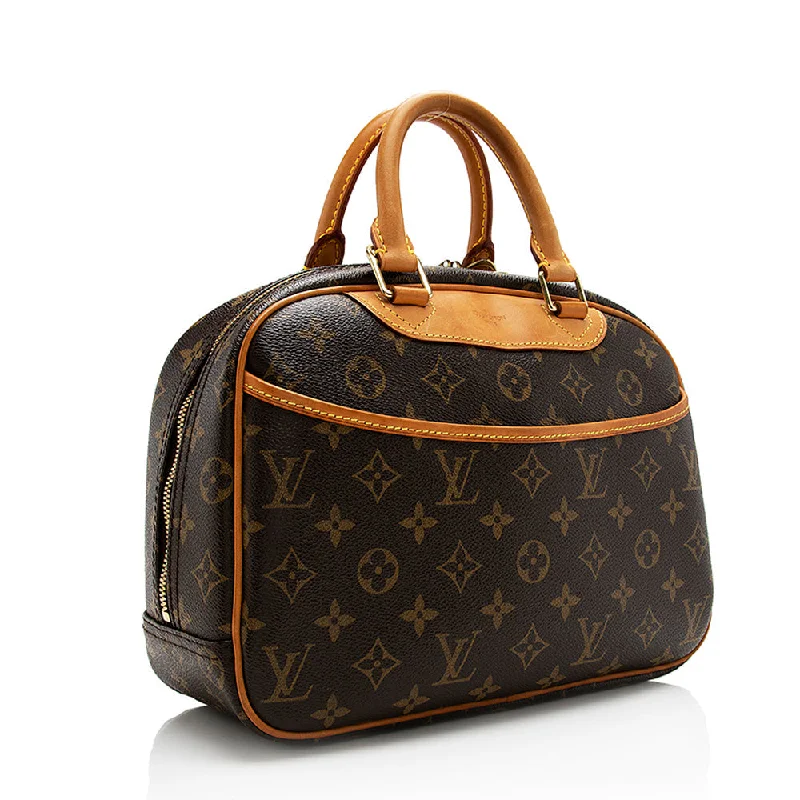 Louis Vuitton Monogram Canvas Trouville Satchel (17478)