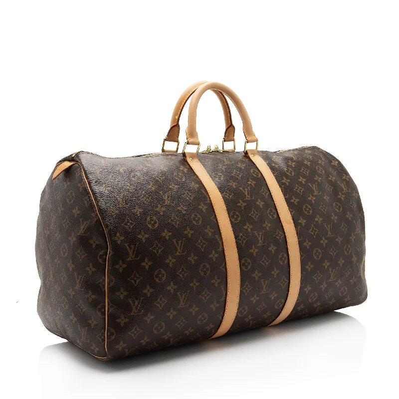 Louis Vuitton Monogram Canvas Keepall 55 Duffle Bag (ltdZO7)