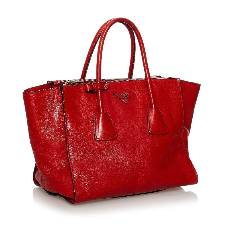 Prada Twin Pocket Leather Tote Bag 30736