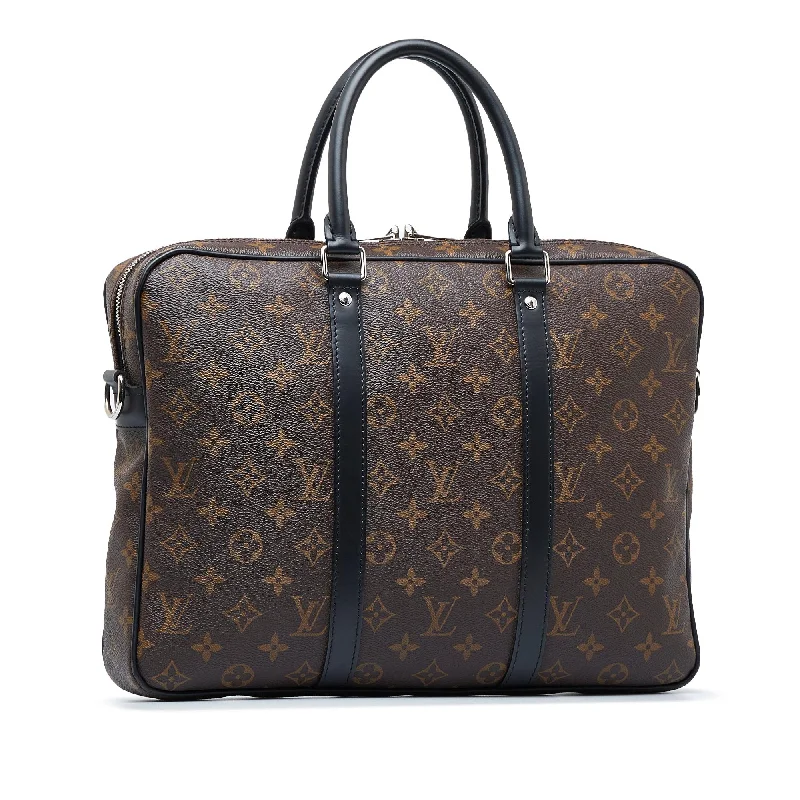 Louis Vuitton Monogram Macassar Porte Documents Voyage (gCbTCM)