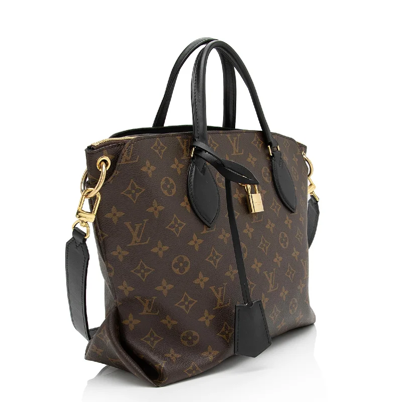 Louis Vuitton Monogram Canvas Flower MM Zip Tote (Kg9eLW)