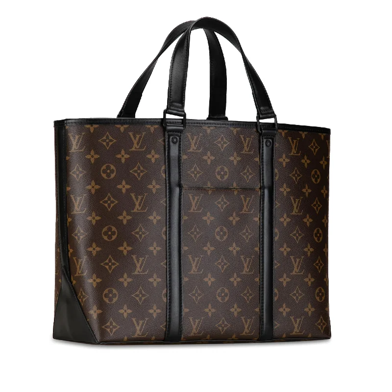 Louis Vuitton Monogram Macassar Week-End Tote PM (x7YkxE)