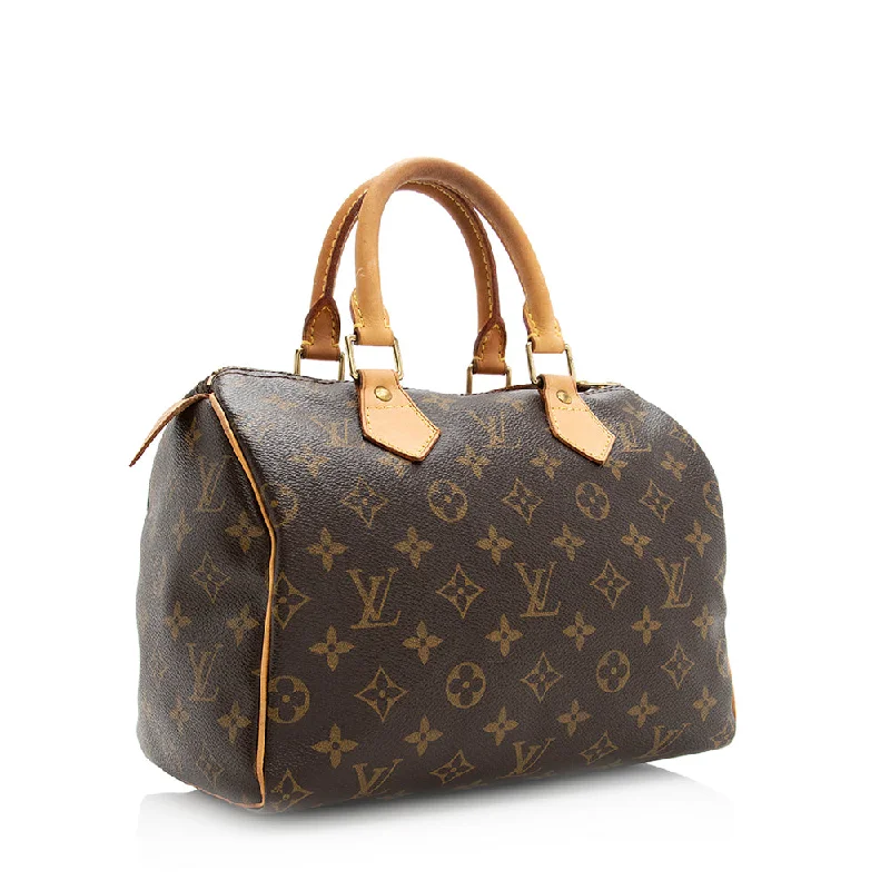 Louis Vuitton Monogram Canvas Speedy 25 Satchel (20295)