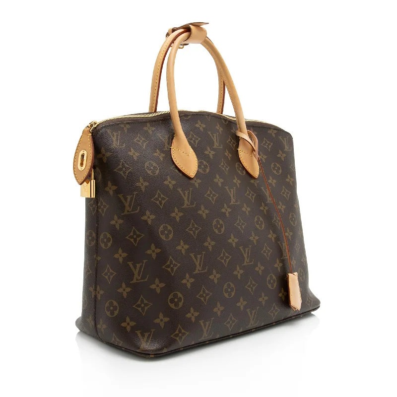 Louis Vuitton Monogram Canvas Lockit MM Satchel (23823)