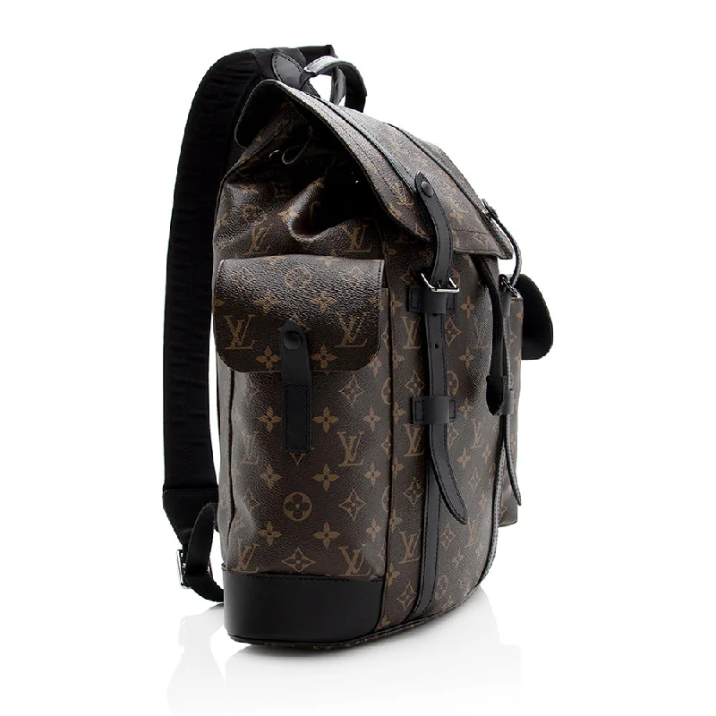 Louis Vuitton Monogram Canvas Macassar Christopher PM Backpack (21370)