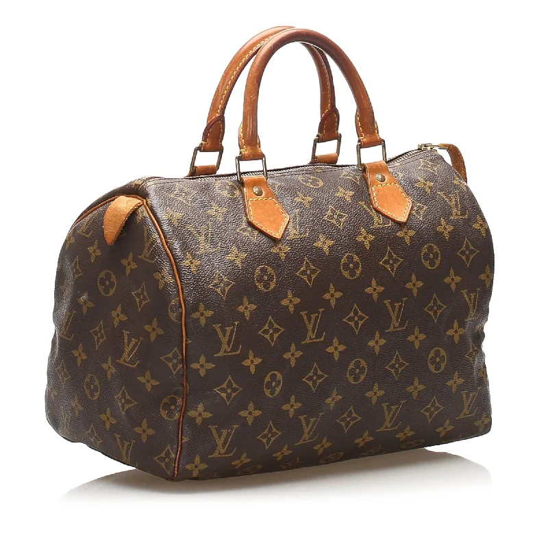 Louis Vuitton Monogram Canvas Speedy 30 Satchel (13240)