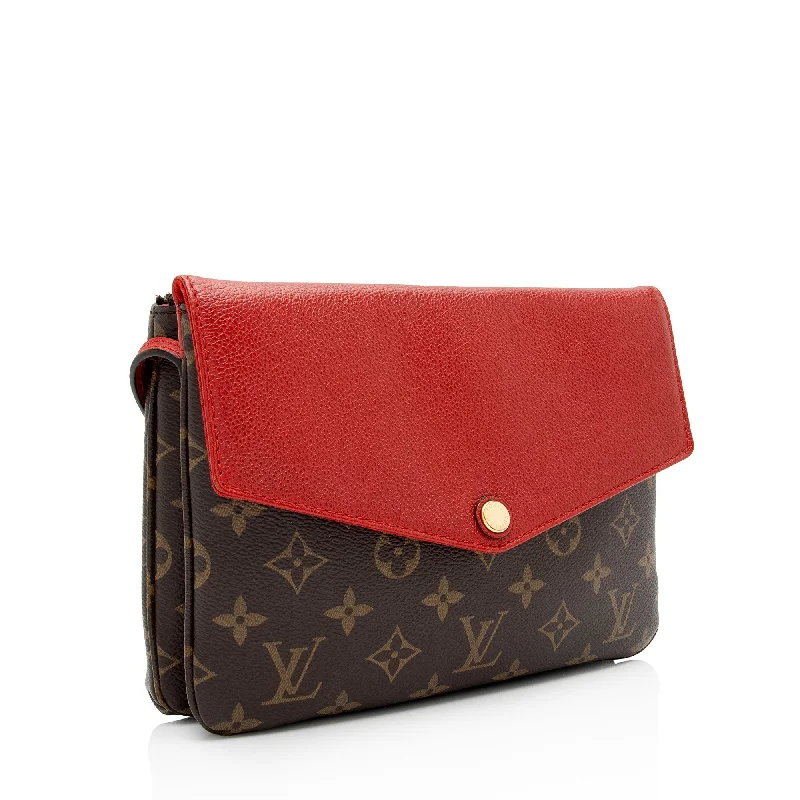 Louis Vuitton Monogram Canvas Twinset Shoulder Bag (BSj7SS)