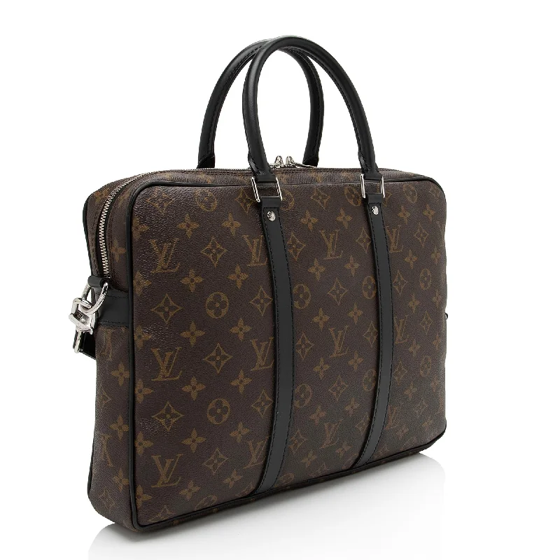 Louis Vuitton Monogram Canvas Porte Documents Voyage PM Messenger Bag (BnWTqA)