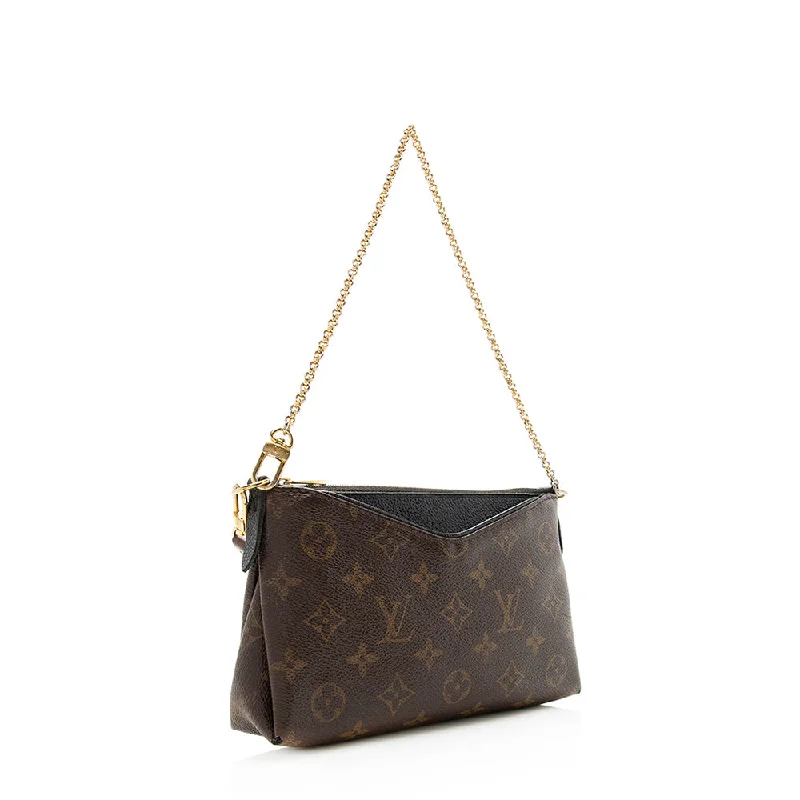 Louis Vuitton Monogram Canvas Pallas Clutch - FINAL SALE (20535)