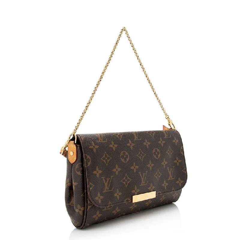 Louis Vuitton Monogram Canvas Favorite MM Shoulder Bag (22043)