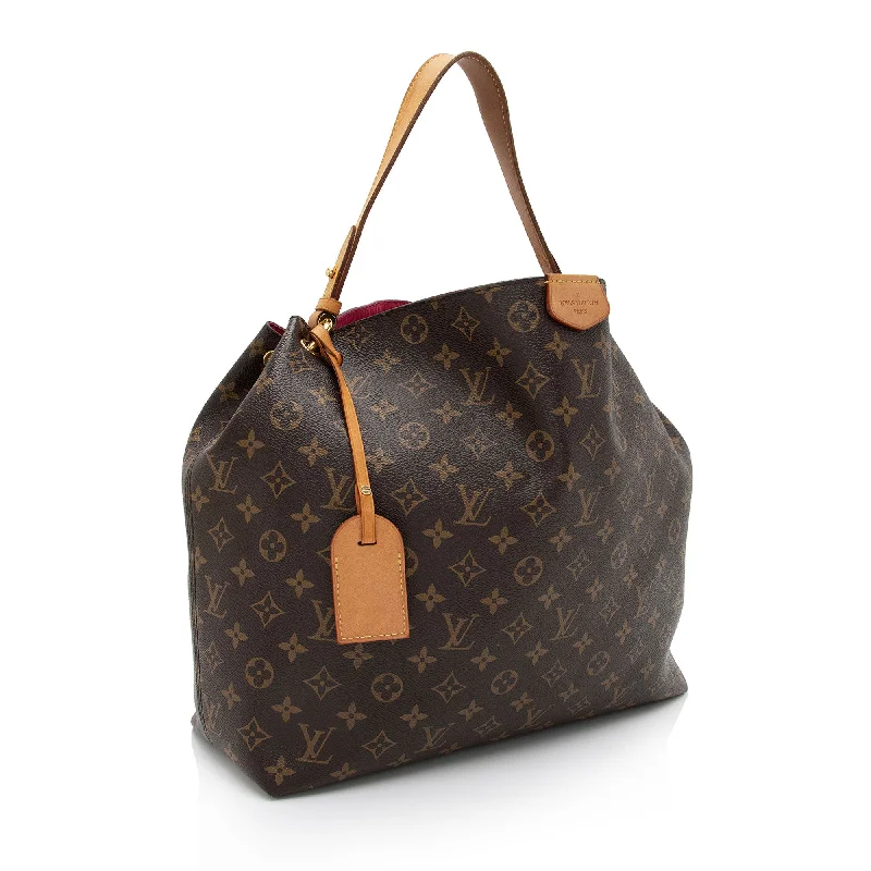 Louis Vuitton Monogram Canvas Graceful MM Hobo (dAqT5n)