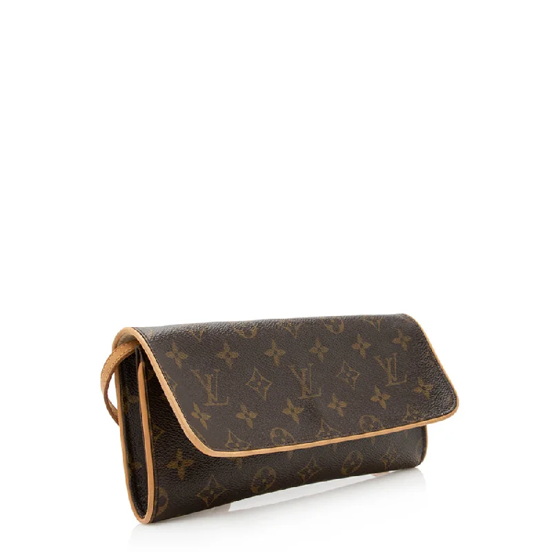 Louis Vuitton Monogram Canvas Pochette Twin GM Shoulder Bag (20315)