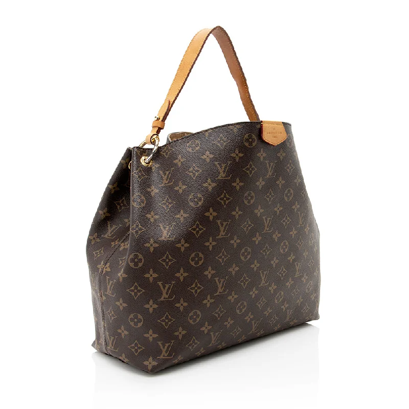 Louis Vuitton Monogram Canvas Graceful MM Hobo (20173)